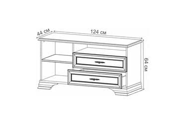 офисные мебели: Тумба под ТВ 1Д 2Я, коллекции Кентаки, Белый Белый, БРВ Брест — 4