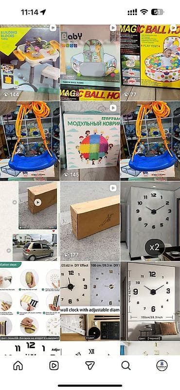 Детские качели, Подвесные Для дома, Пластик — 5