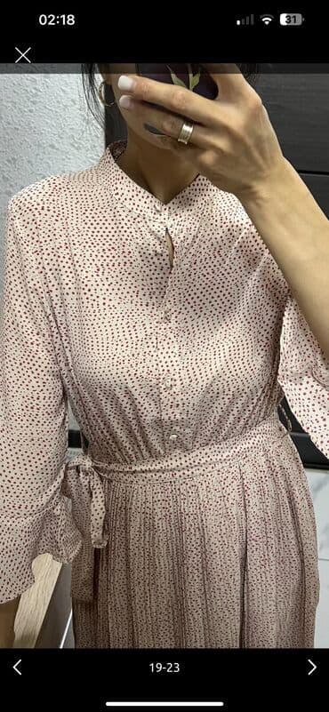 национальные украшения бишкек: Вечернее платье, Длинная модель, С рукавами, S — 11