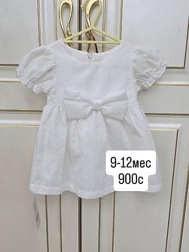 плаья: Детское платье, цвет - Белый, Новый — 1