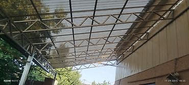 люлька бешик: Навес из поликарбоната с металлическим каркасом - — 3