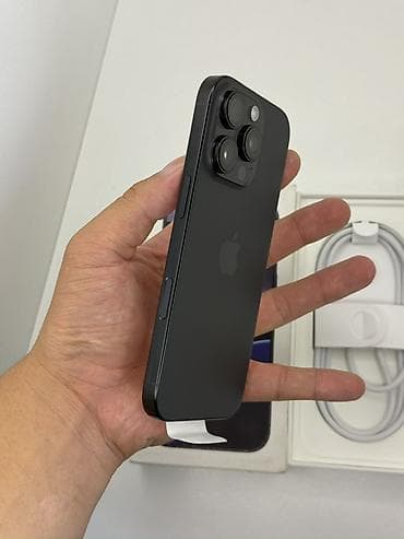 redmi 11 т: IPhone 16 Pro, Жаңы, 512 ГБ, Black Titanium, Коргоочу айнек, Каптама, Кабель, 100 % — 5