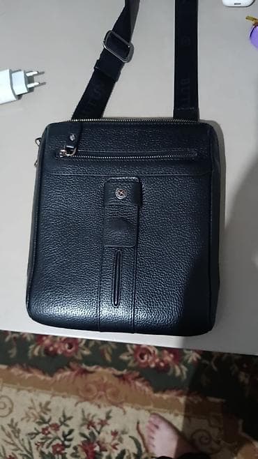 Барсетка, Butun, Материал: Экокожа, Застежка на молнии, Б/у