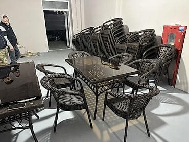 Комплект садовой мебели, Стулья, Ротанг at lalafo.kg Комплект садовой мебели, Стулья, Ротанг