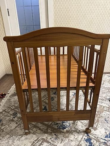 совы: Детская кроватка из массива дерева - Классическая модель с высокими — 3