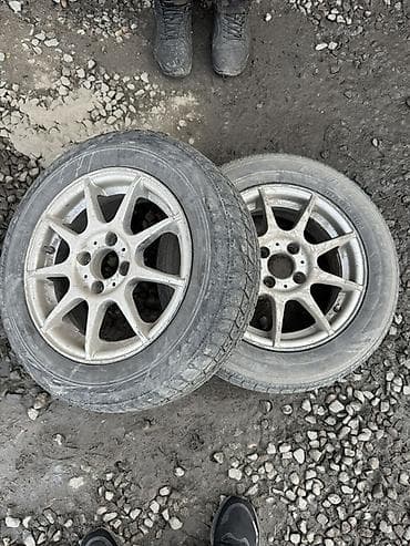 Колпаки: Колеса в сборе R 14, Лето, Б/у, Пара, Легковые, Литые, отверстий - 4 — 1