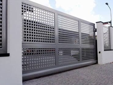 ворота с пультом: Алюминиевые, Автоматические, Длина: 7 м, Консольная конструкция, Для частного дома, С калиткой, В рассрочку, Новый, Бесплатная установка — 2