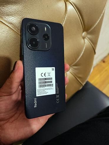 телефон кнопачный: Redmi, Redmi Note 14, 256 ГБ, цвет - Черный, 2 SIM — 1