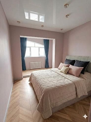 osh flat: 2 комнаты, 59 м², 12 мкр 106 серия, 9 этаж, Косметический ремонт — 7
