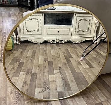 Декор жана интерьер: Настенное зеркало б/у, состояние отличное, диаметр 70см.( ободок — 1