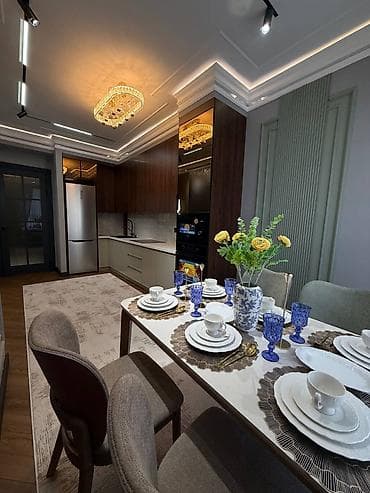 Недвижимость: 2 комнаты, 80 м², Асанбай мкр 14 этаж, Евроремонт — 5