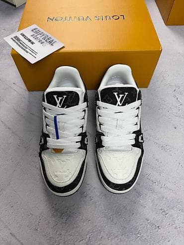 osiris d3: БУУ / Кроссовки Louis Vuitton Trainer Low, черно-белые - Дизайн — 4