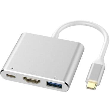 переходник тайп си на hdmi: Type-C to hdmi+usb 3.0+type-C 3 in 1 Art. 1950 Адаптер является — 1