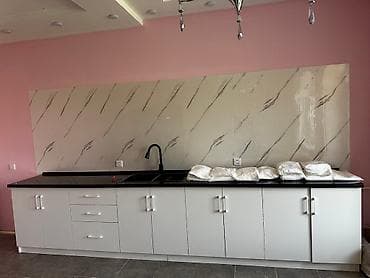 крючки для эконом панели: Кухонный гарнитур линейной планировки - Корпус и фасады: белые — 1