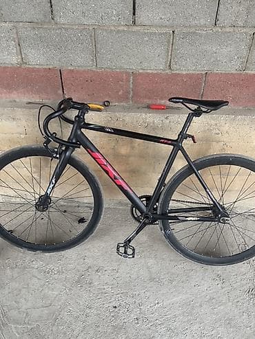 черная форма: Городской фикс/синглспид велосипед JXF Road - Рама и вилка: стальная — 1