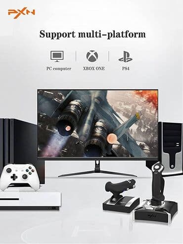 gamepad для пк: PXN-2119 PRO Проводной вибрационный джойстик Flight Rocker Игровой — 2