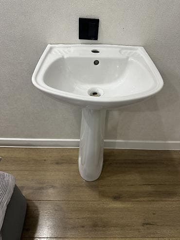 мойки: Раковина для ванной, Особенности: Глянцевое, Материал: Керамика, Размер: 40 x 40 см — 5