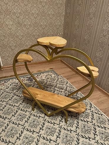 мягкая мебел: Полка, этажерка для цветов, Дерево — 2