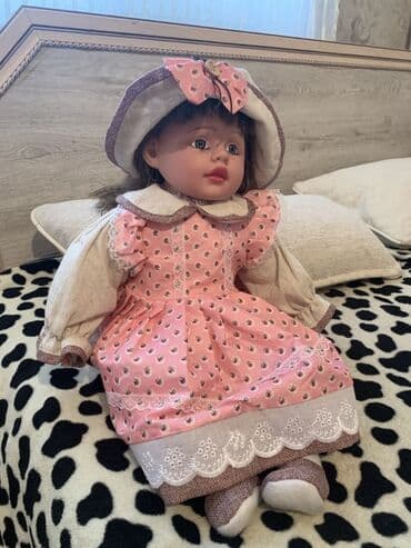 детские развивашки: Фарфоровая кукла в винтажном стиле. - Материал: фарфоровая голова и — 4