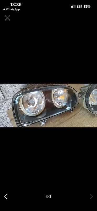 Комплект передних фар Volkswagen 1996 г., Б/у, Оригинал