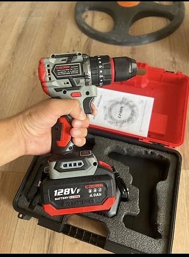 лак для кирпича: Аккумуляторная дрель-шуруповерт CROWN в кейсе Комплектация: - — 2