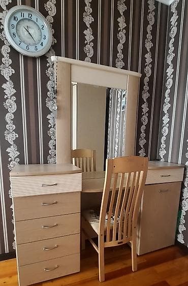 Диваны: Спальный гарнитур, Б/у, Двуспальная кровать, Самовывоз, цвет - Бежевый — 3