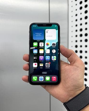 Техника жана электроника: IPhone 11, Колдонулган, 64 ГБ, Кара, Коргоочу айнек, Каптама, Бөлүп төлөө менен, 81 % — 1