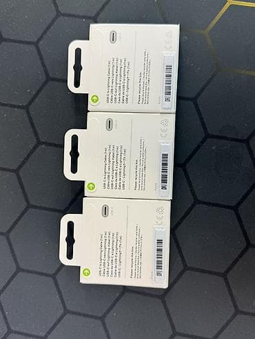 Техника жана электроника: Оригинальные аксессуары Apple: 1) Кабель Apple USB‑C to Lightning (1 — 3