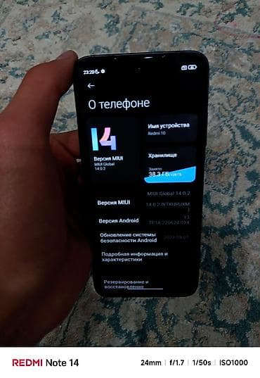 телефоны редми 10: Redmi, Redmi 10, Б/у, 128 ГБ, цвет - Черный, 2 SIM — 2