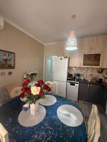 сдаю квартиру район рабочий городок: 1 бөлмө, 44 кв. м, Элитка, 3 кабат, Косметикалык ремонт — 10