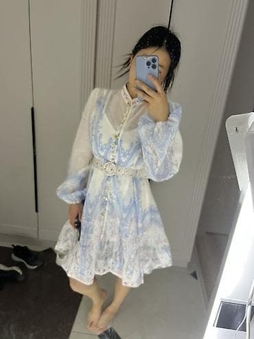 размер 39 обувь: Платье с принтом зимерман - Силуэт: А‑образный, расклёшенная юбка до — 2