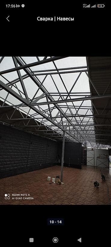 рещетки: Навес, Арочный, Металл, Поликарбонат, Установка — 6