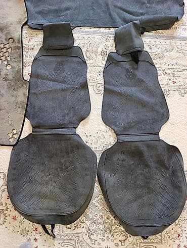 Полики: Чехлы Алькантара, цвет - Серый, Hyundai, Б/у, Платная доставка — 1