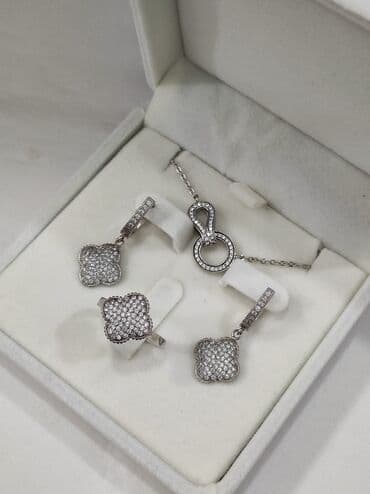 набор пандора: Серебряный Комплект Ванклиф Серебро 925 пробы Дизайн Италия — 10