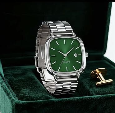 Сумки: Кварцевые наручные часы с прямоугольным корпусом и стальным браслетом — 4