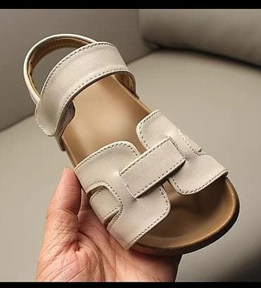 кожа обувь: Детские сандалии с застёжками-липучками - Тип: открытые сандалии с — 1