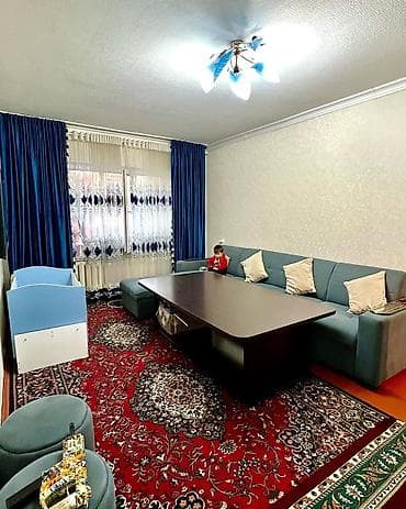 турузбекова боконбаева: 2 комнаты, 50 м², 105 серия, 1 этаж, Евроремонт — 1