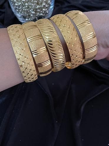 Браслеты позолоченные из турции, по размерам, не чернеют, гарантия