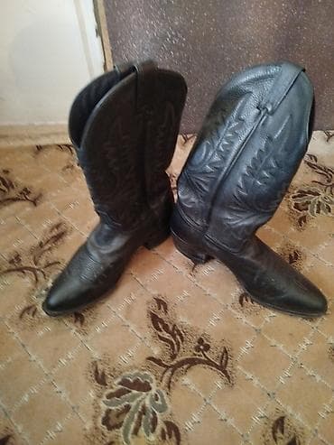 казаки обувь мужские: Ковбойские сапоги из натуральной кожи, чёрные. - Классический — 1