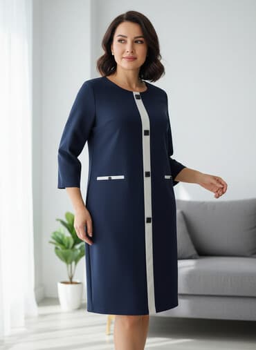 Вечернее платье, Классическое, С рукавами, XL