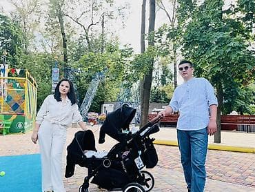 коляска viki прогулочная: Коляска, Другой бренд, цвет - Черный, Б/у — 1