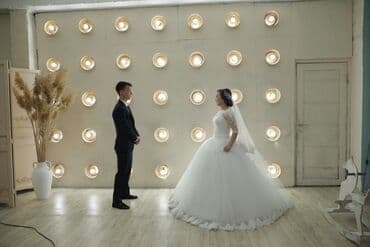 свадебное платье в национальном стиле: Свадебное платье, 2XL, С фатой, Б/у — 2