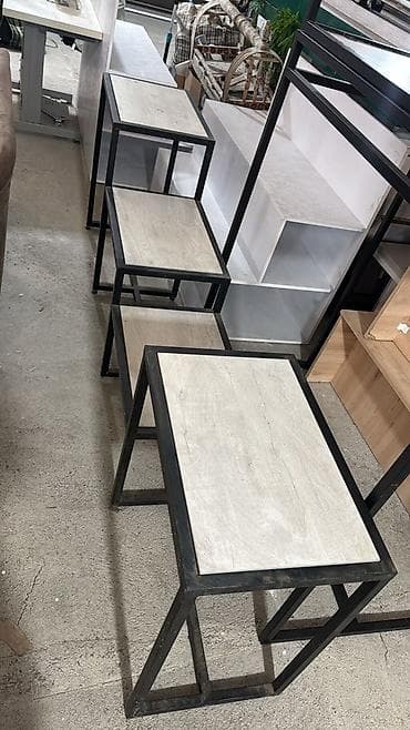 евростиль: Комплект торговой мебели в современном индустриальном стиле. Состав — 3