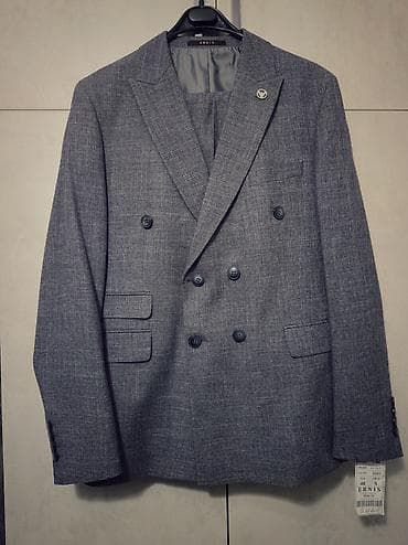 алтын зер буюмдар: Эркектердин костюму, L, XL, Жаңы, түсү - Боз, Өзү алып кетүү — 2