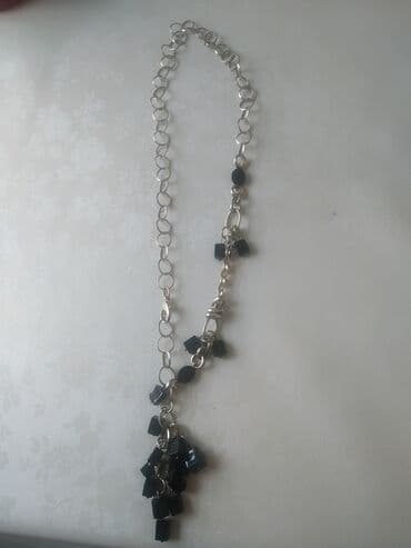 модный современные кыргызские национальные платья: Серебро с агатом — 1