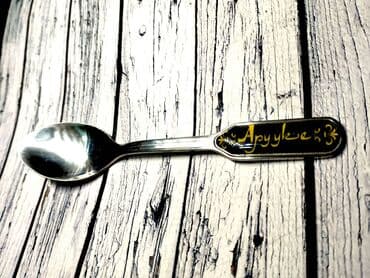 именной блокнот на заказ: Ложка чайная именная для подарка из нержавеющей стали. На заказ — 1