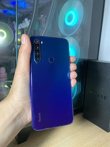 galaxy note 10 lite: Redmi, Redmi Note 8, Б/у, 64 ГБ, цвет - Синий, 2 SIM — 2