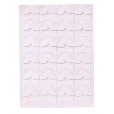 фото албом: Самоклеющиеся уголки 24 шт- для фотографий "Белый" — 1