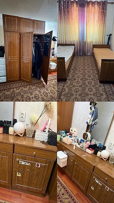 Спальный гарнитур в классическом стиле (шпон «под орех») Состав at lalafo.kg Спальный гарнитур в классическом стиле (шпон «под орех») Состав