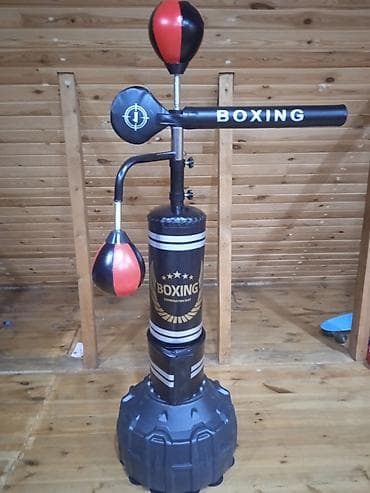 бокс мешок: Многофункциональный тренажер для бокса/кикбоксинга с напольной базой — 2